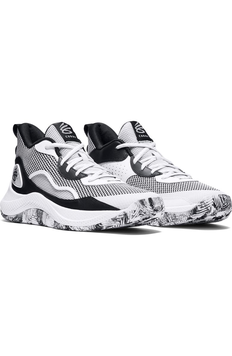 Under Armour Gender Inclusive Curry Sneaker, Main, color, White