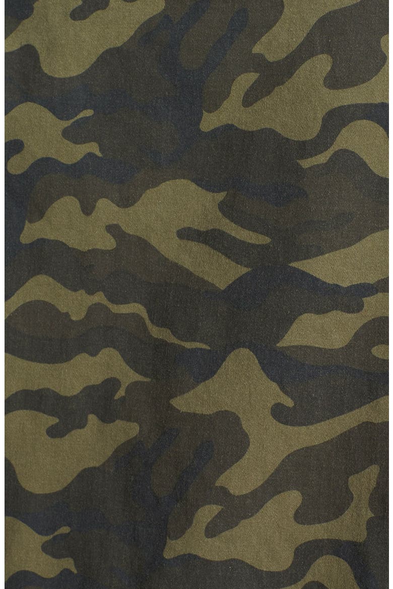 Lightweight Stretch Cotton Military Jacket, Alternate, color, CAMO