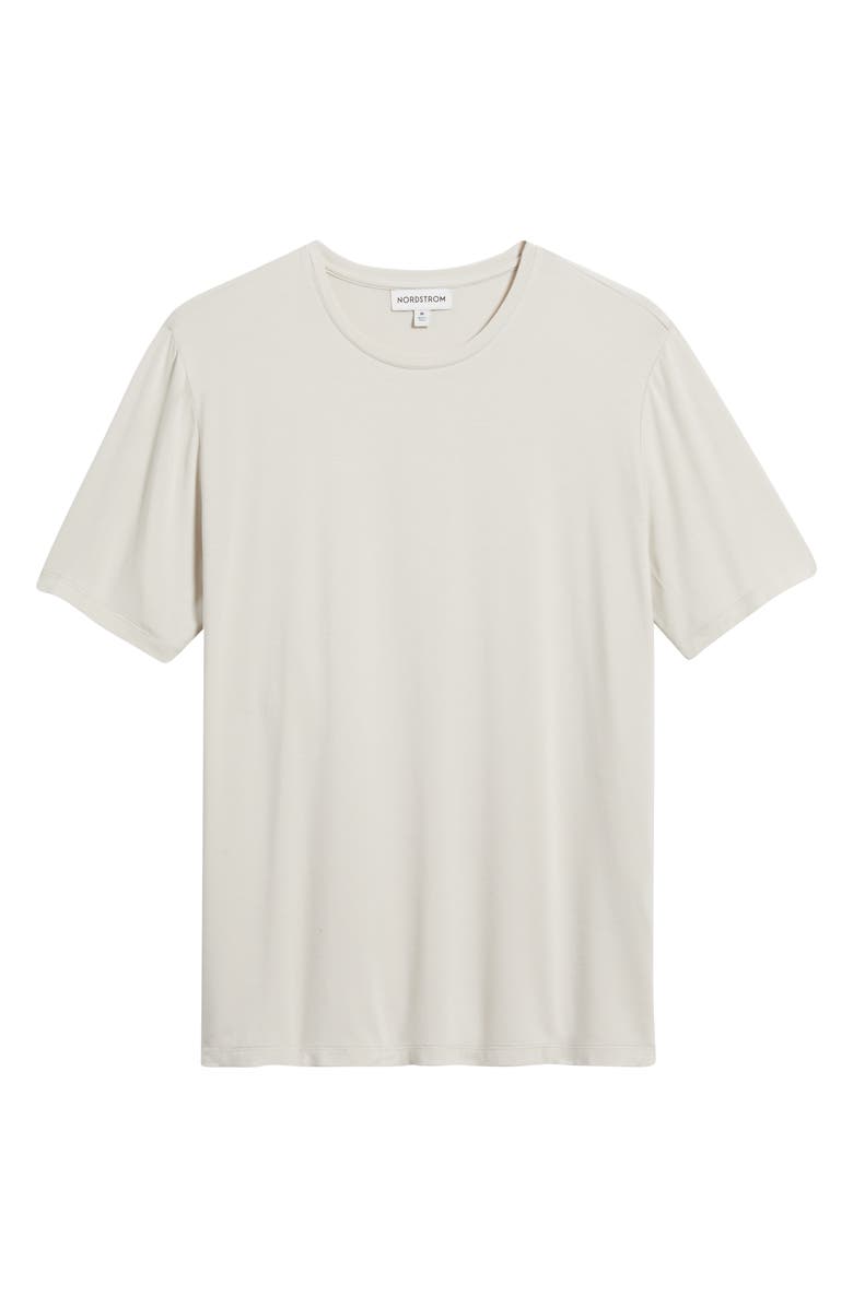 Nordstrom Moonlight Eco Stretch Modal Pajama T-Shirt, Alternate, color, Grey Moonbeam