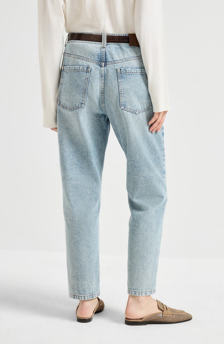 Brunello Cucinelli Baggy Tapered trousers, Alternate, color, Light Denim