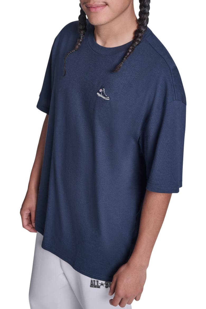 Sneaker Patch Tee, Alternate, color, CONVERSE NAVY