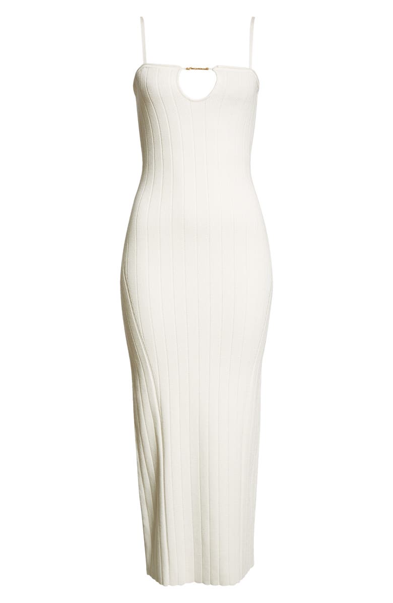 Jacquemus La Robe Sierra Bretelles Maxi Sweater Dress, Alternate, color, 