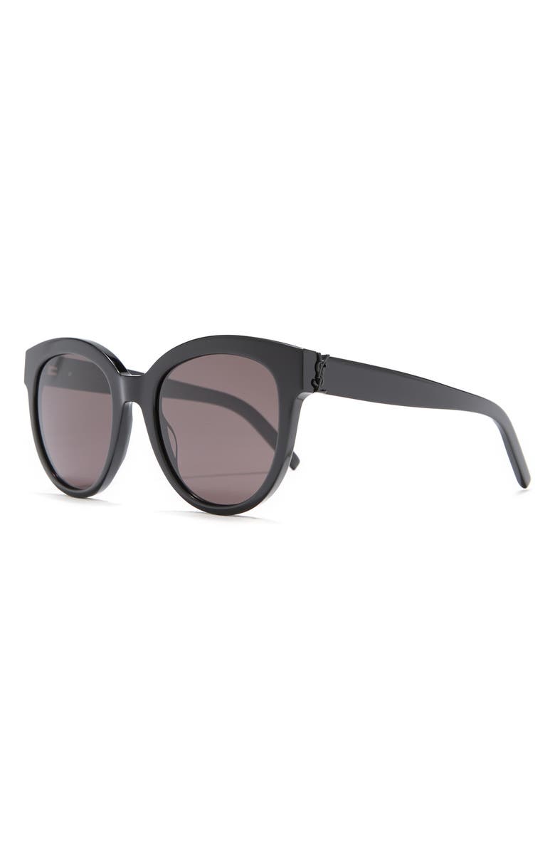 Saint Laurent 52mm Sunglasses, Alternate, color, Black Black Black