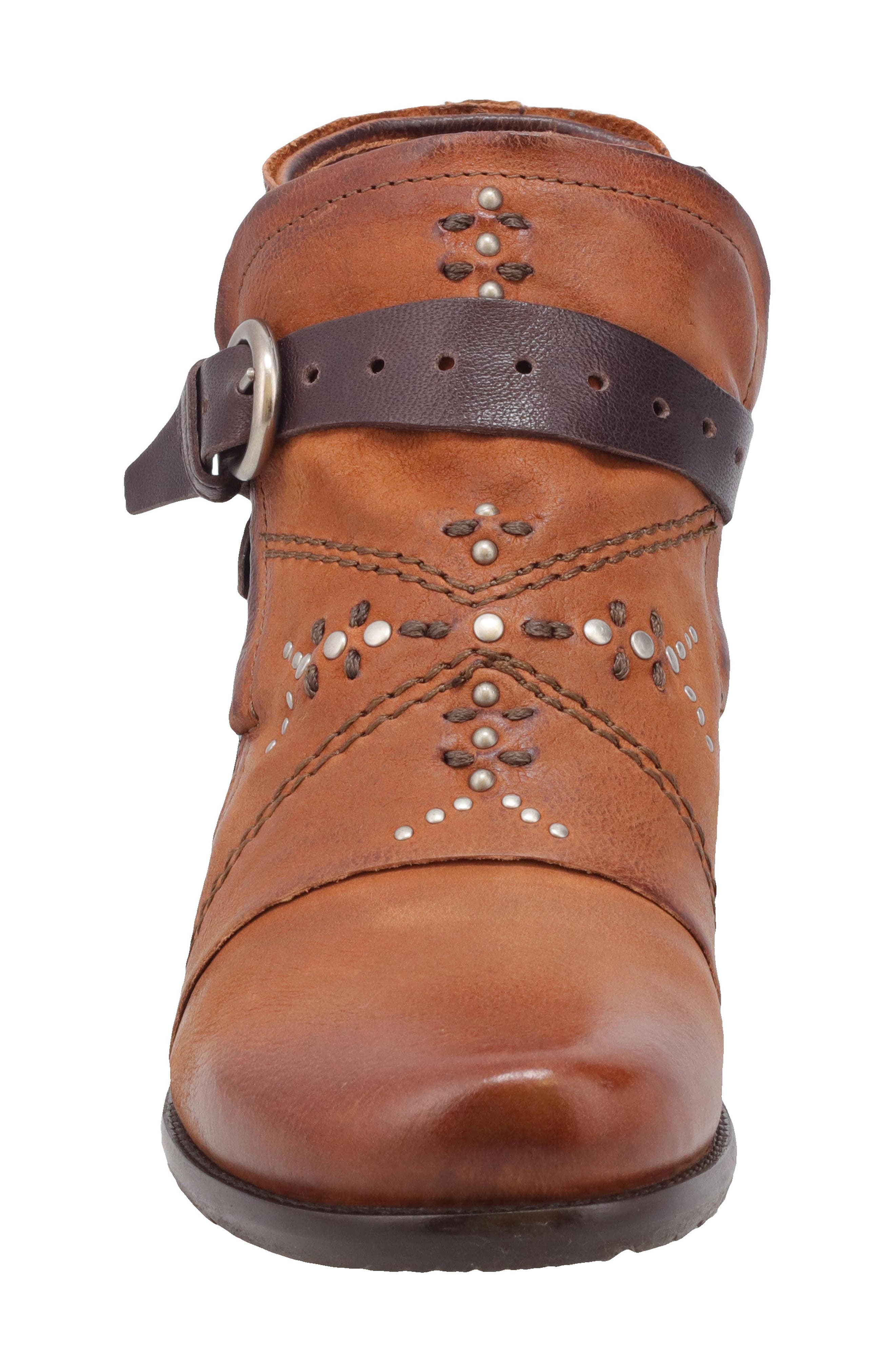 Marnie Studded Bootie, Alternate, color, BRANDY LEATHER