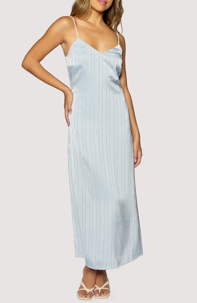 Lost + Wander Charisma Tonal Stripe Maxi Slipdress, Main, color,