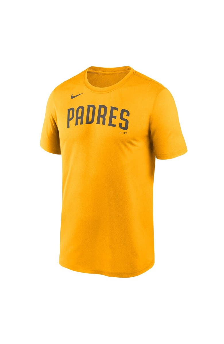 Nike Men's Nike Gold San Diego Padres New Legend Wordmark T-Shirt, Alternate, color, 