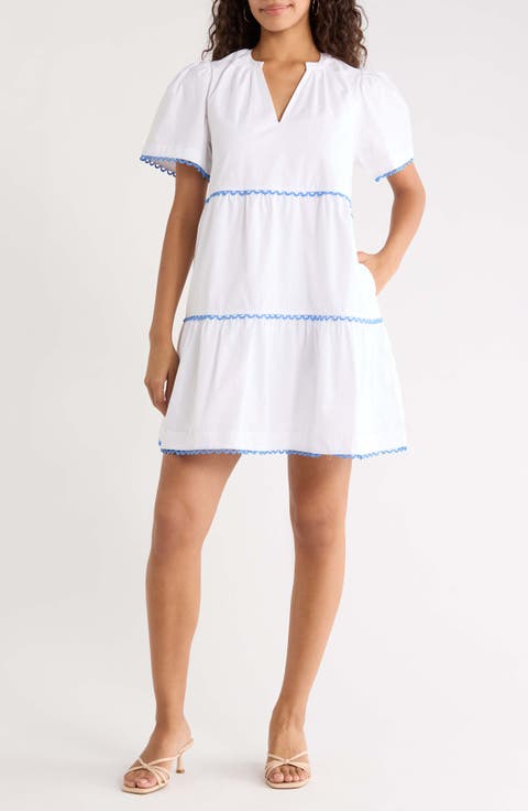 Amendia Tiered Poplin Dress