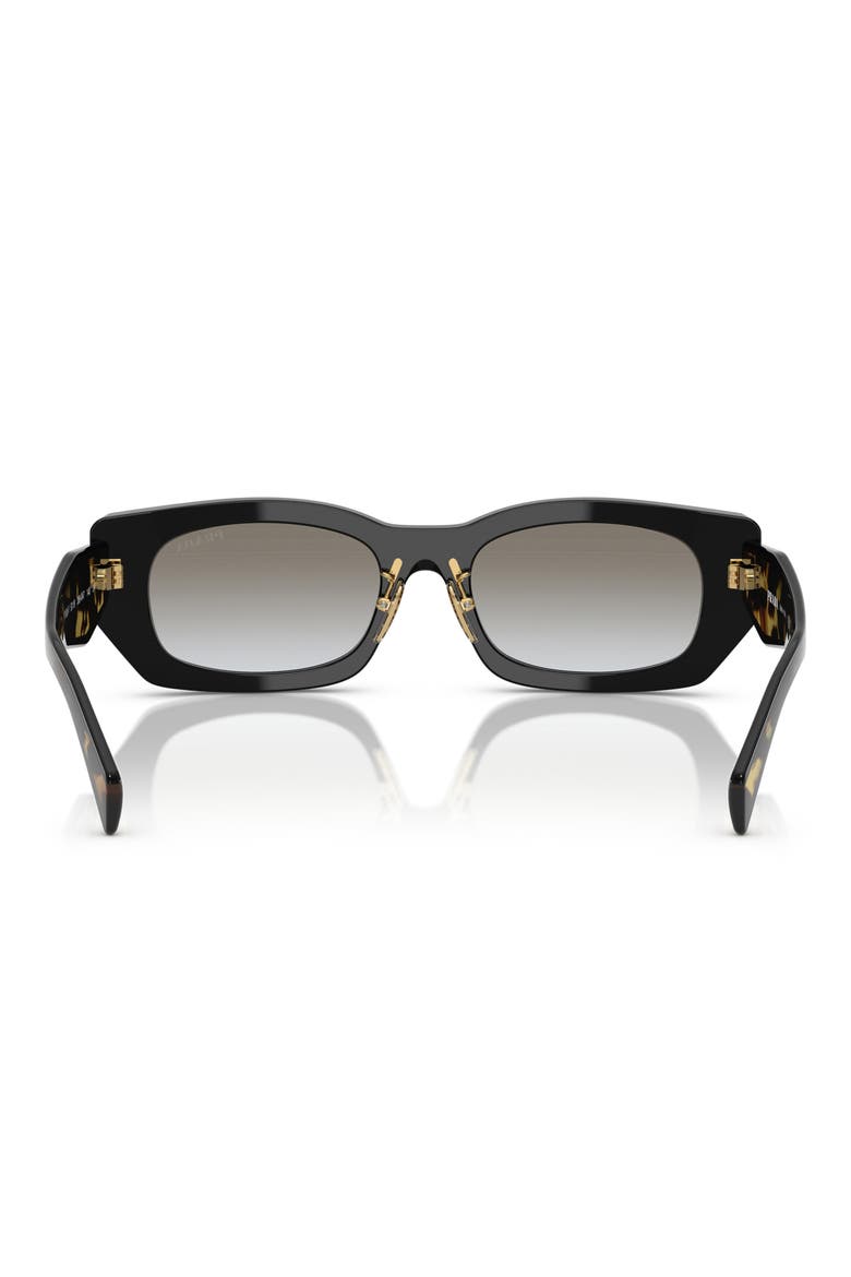53mm Pillow Sunglasses, Alternate, color, BLACK