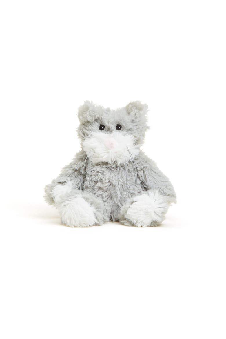Cat Junior Plush Toy, Main, color, Medium Gray
