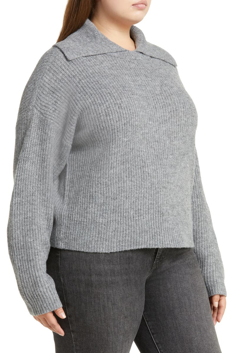 Treasure & Bond Collar Rib Sweater, Alternate, color,