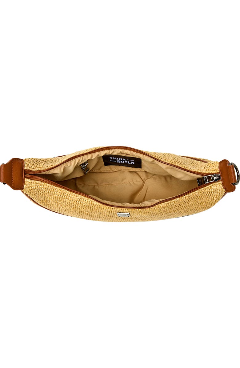 THINK ROYLN Moonlighting Raffia Shoulder Bag, Alternate, color,