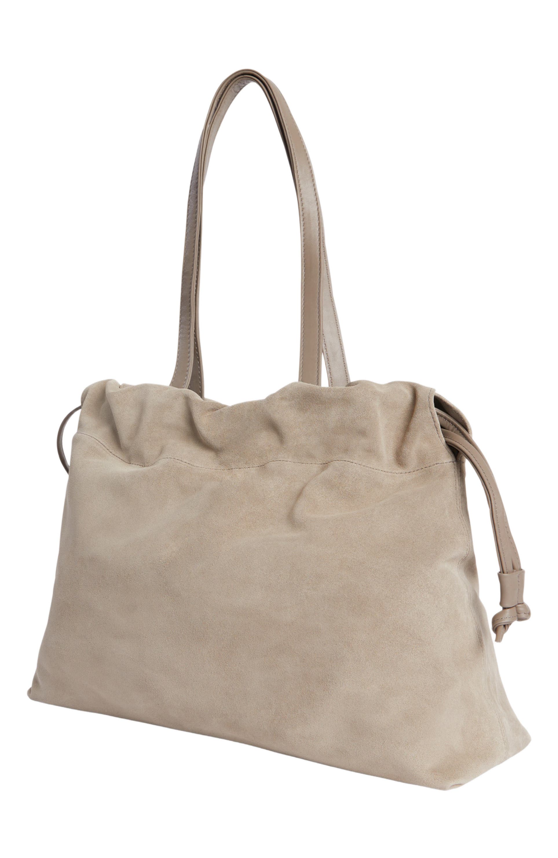 Asisi Large Suede Carryall Tote, Alternate, color, Clay Suede