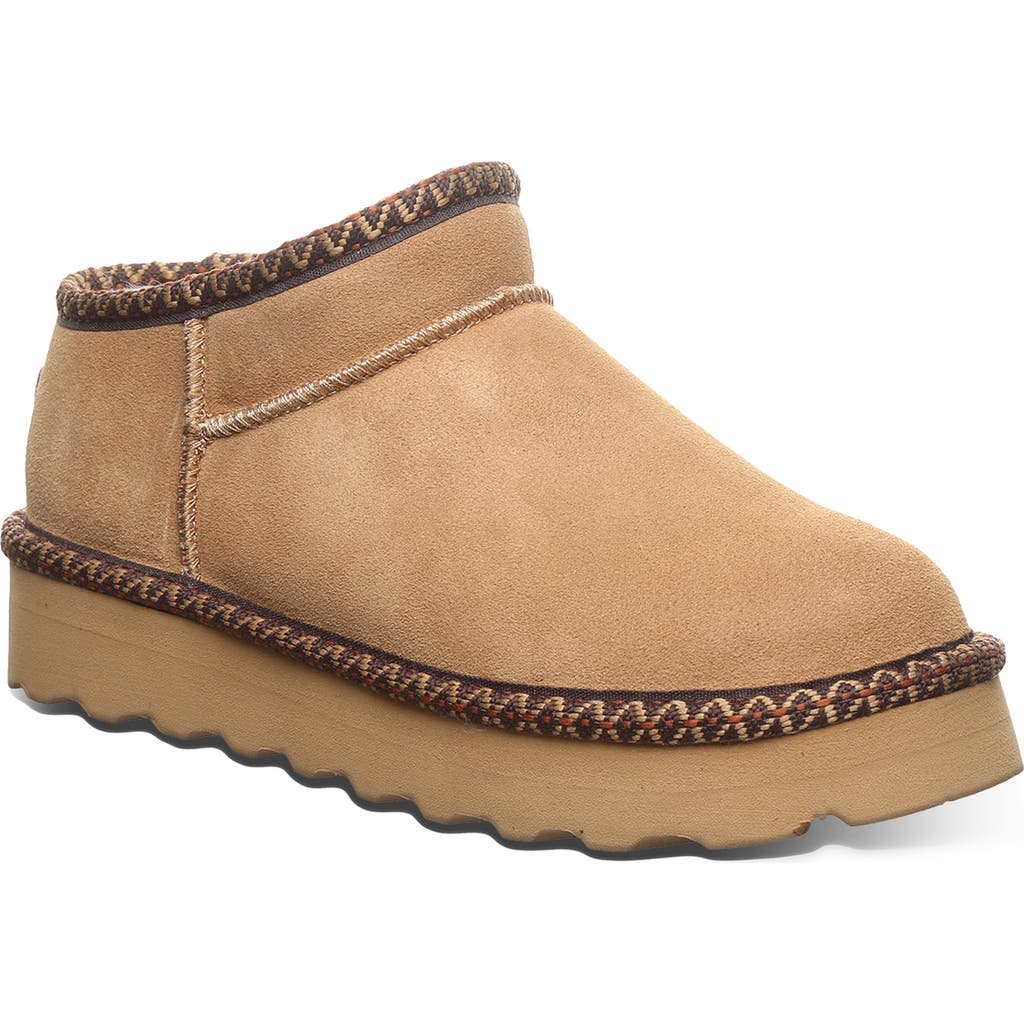 Bearpaw Jules Faux Shearling Lined Bootie In Brown