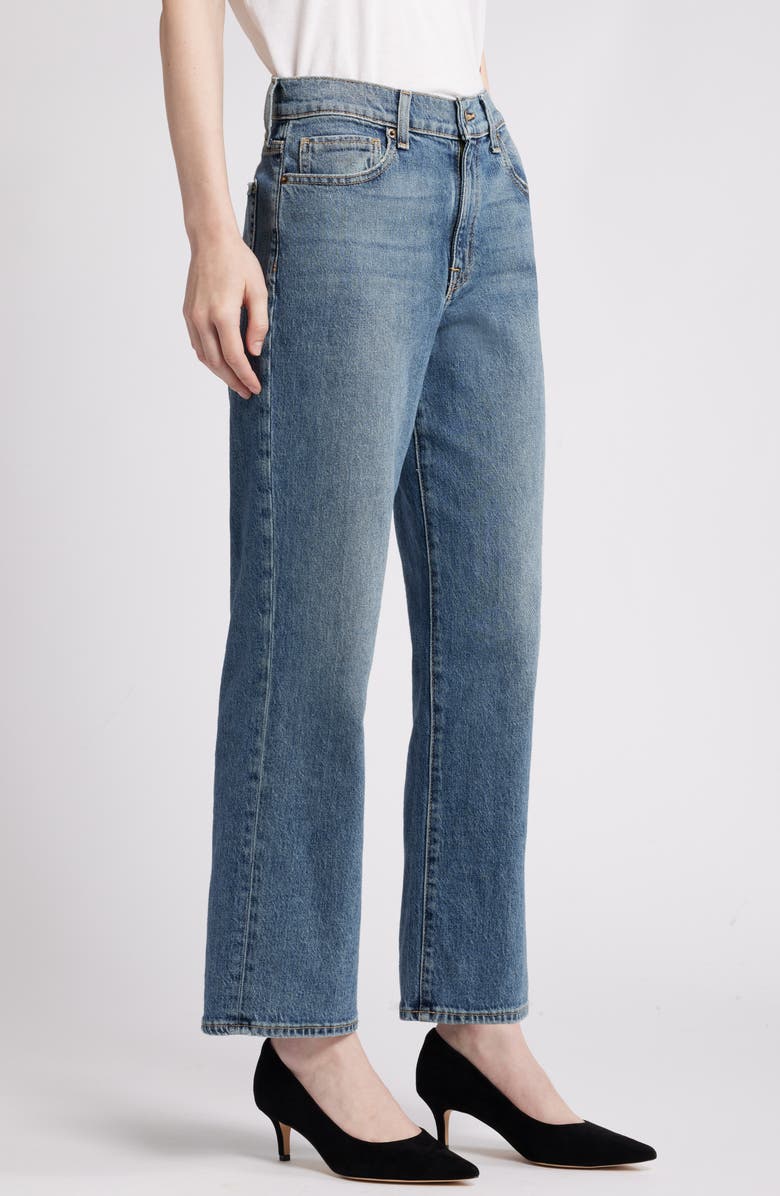 Nordstrom High Waist Straight Leg Jeans, Alternate, color, 