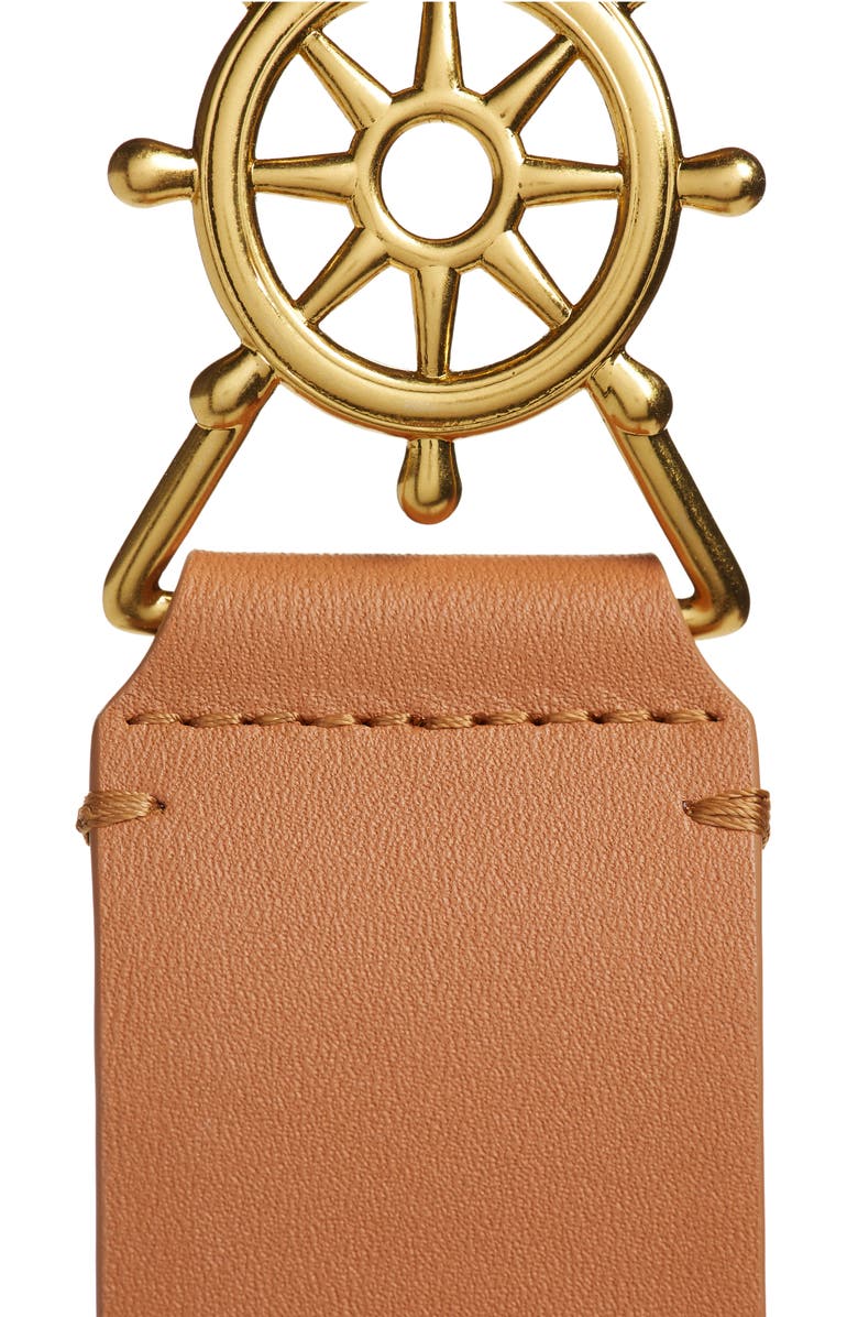 Zimmermann Nautical Leather Belt, Alternate, color,