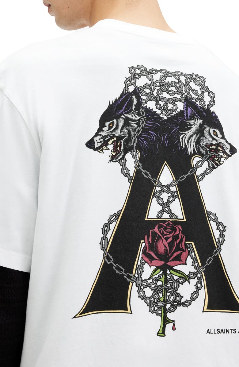 AllSaints Wulfane Graphic T-Shirt, Alternate, color, 