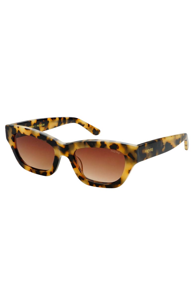 FREYRS Eyewear Aurora Cat Eye Sunglasses, Alternate, color, Milky Tortoise