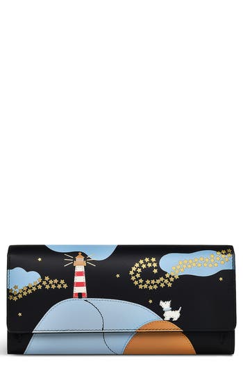 Radley Large Lighthouse Flapover Wallet In Black