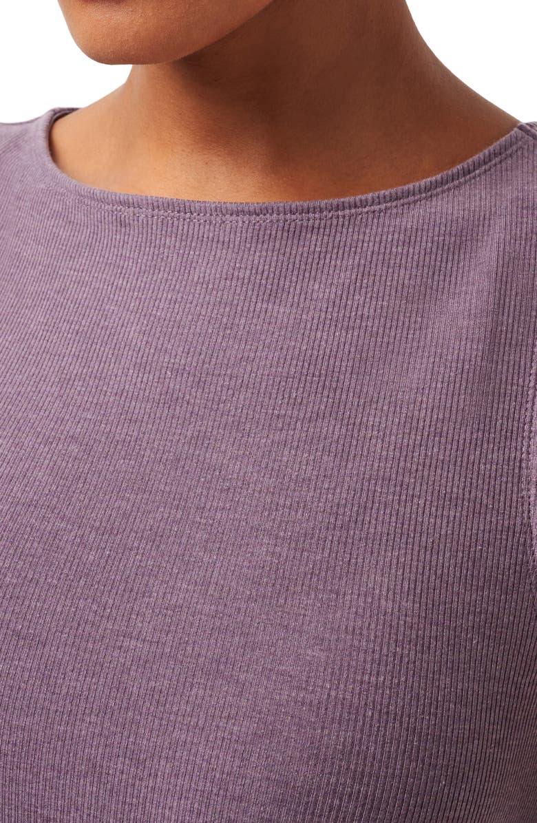 TravisMathew Hadley Wood Sleeveless Rib Midi Dress, Alternate, color, Heather Moonscape