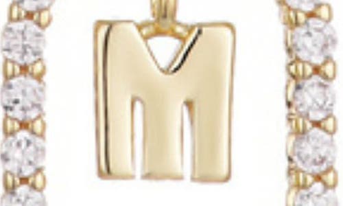 Adornia Floating Letter Initial Cubic Zirconia Pendant Necklace
