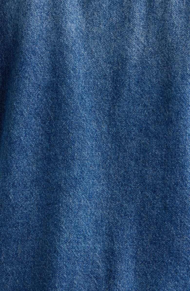 AllSaints Mav Studded Denim Vest, Alternate, color, Vintage Indigo