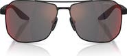 Prada Linea Rossa 62mm Oversize Pilot Sunglasses