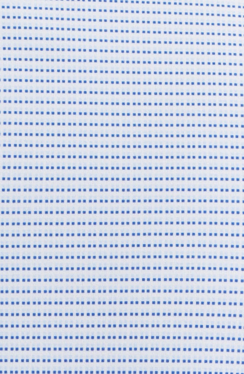 Mizzen+Main Leeward Trim Fit Plaid Performance Button-Up Shirt, Alternate, color, Cobalt Drop Shadow