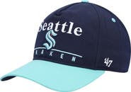 '47 Men's '47 Deep Sea Blue/Light Blue Seattle Kraken Super Hitch Adjustable Snapback Hat