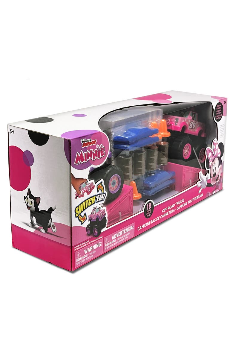 Disney Junior Minnie 18 Pc Offroad Monster Truck Playset, Alternate, color, Multicolored