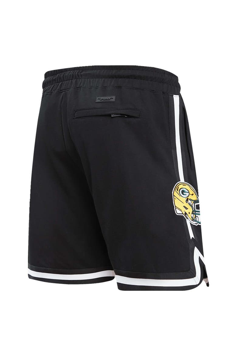Men's Pro Standard Black Green Bay Packers Classic Chenille Shorts, Alternate, color, Black