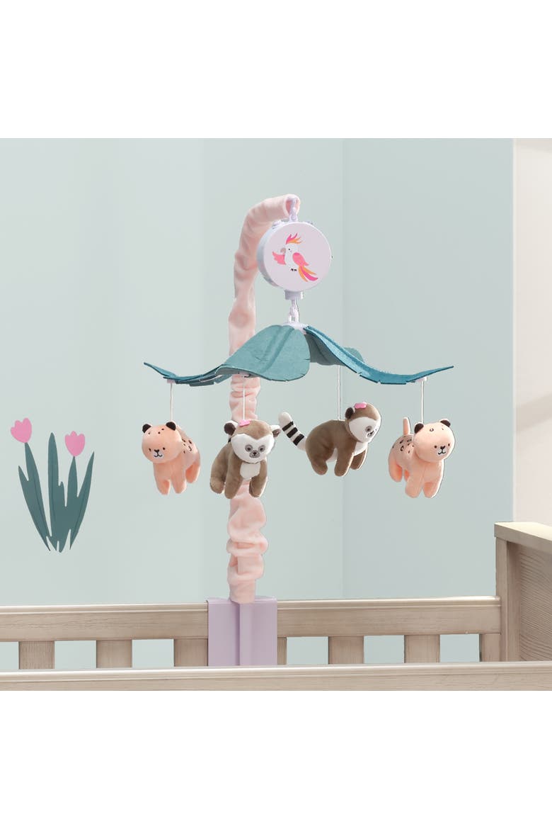 Enchanted Safari Animal Musical Baby Crib Mobile Jungle Soother Toy, Alternate, color, Multicolor