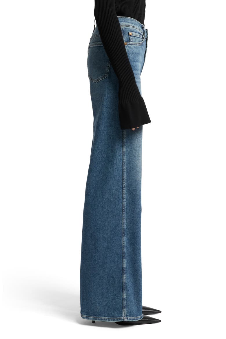 Lotta Wide Leg Jeans, Alternate, color, SEA LEVEL