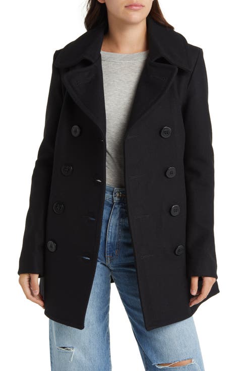 Wool Blend Peacoat