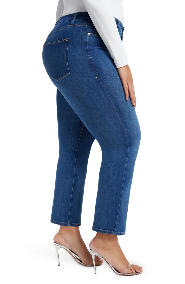 Good American Good Legs Straight Leg Jeans, Alternate, color, Blue007