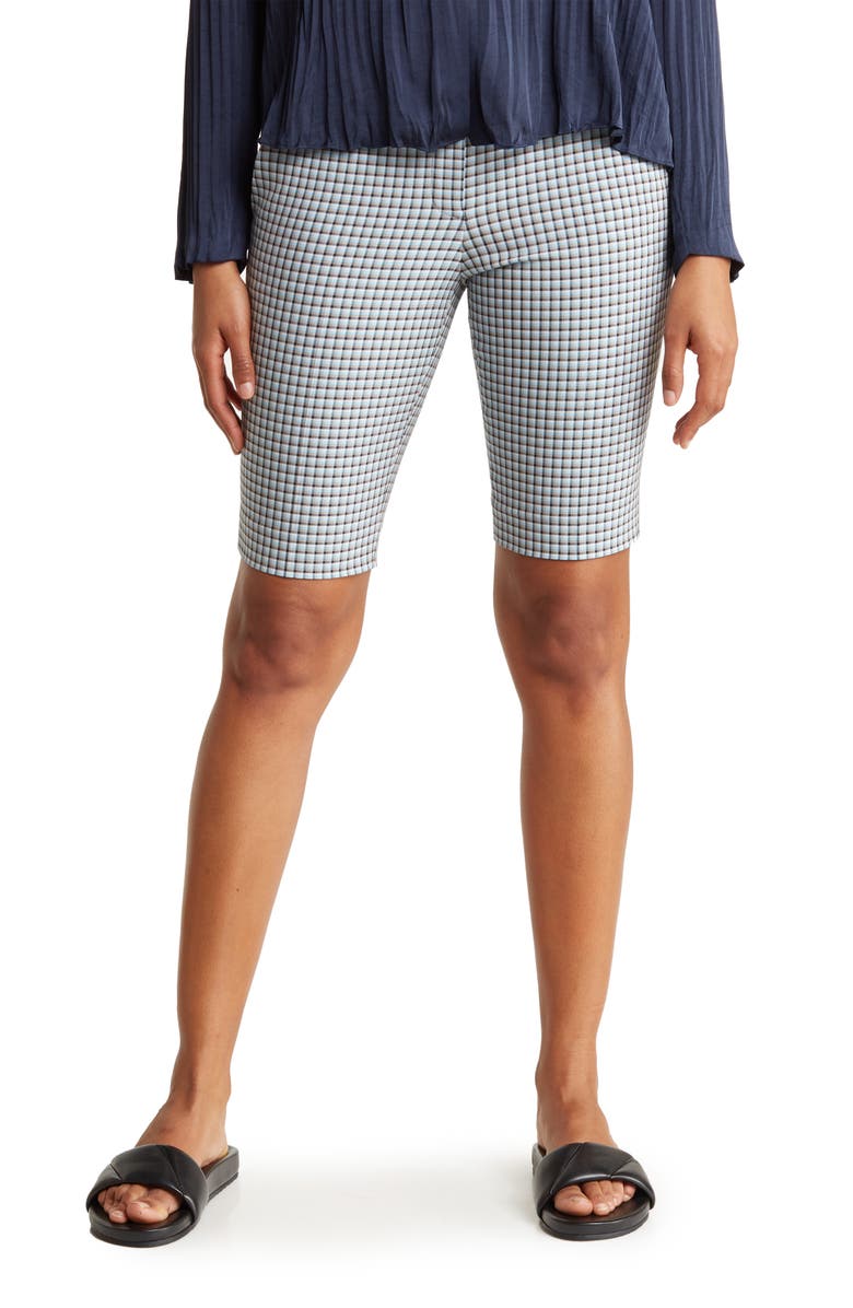 Theory Trecca Check Shorts, Main, color, Blue Multi