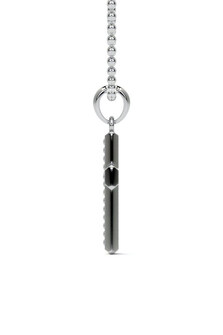 Men's Anthem Diamond Cross Pendant, Alternate, color, SILVER