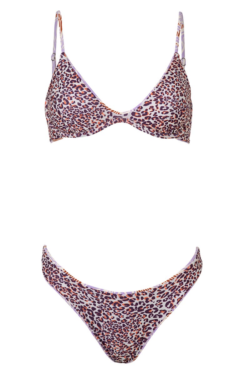 Maaji Wisteria Bloom Sublimity Reversible Bikini Bottoms, Alternate, color, 