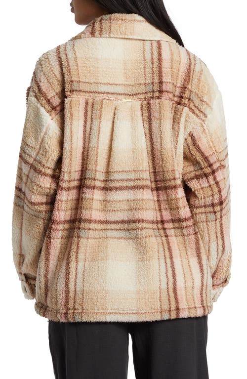 BILLABONG BILLABONG SUNDOWN HIGH PILE FLEECE SNAP-UP JACKET 