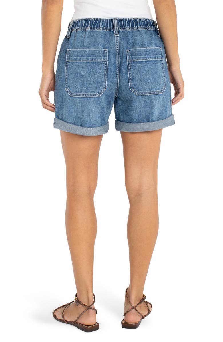 Liverpool Los Angeles Cuffed Denim Shorts, Alternate, color, 