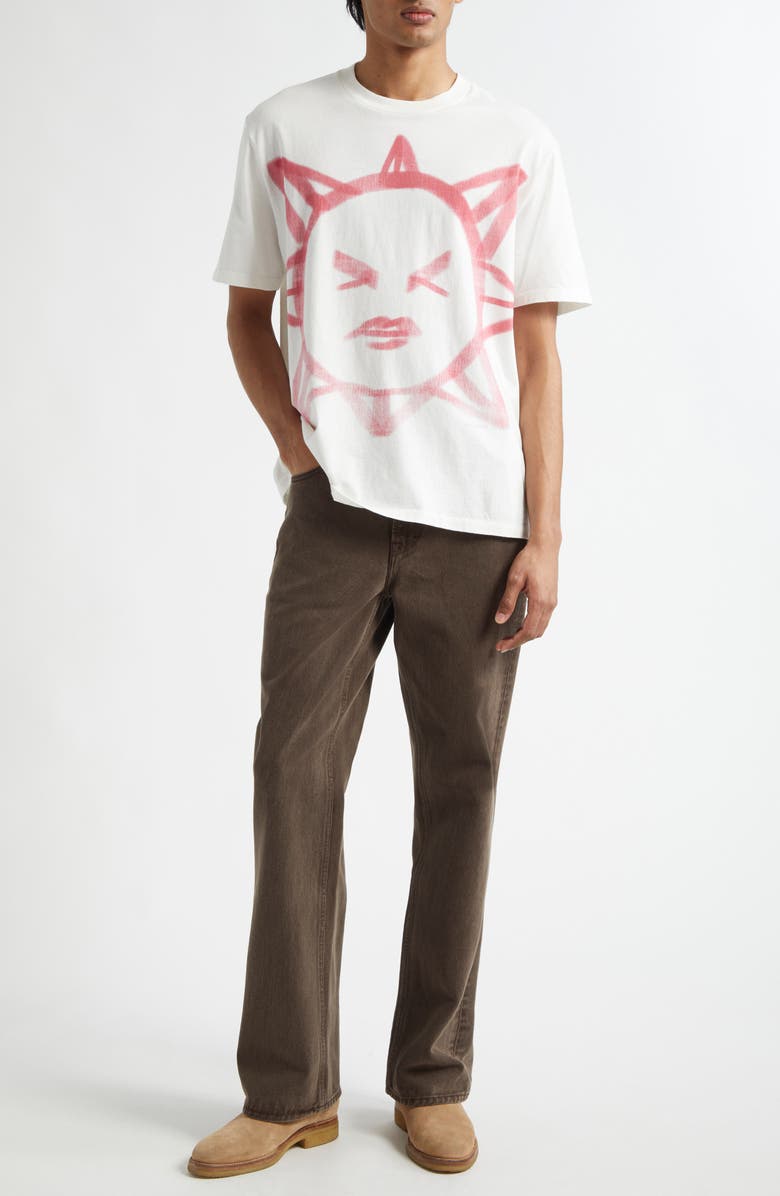 OUR LEGACY Box Squinting Sun Graphic T-Shirt, Alternate, color, 