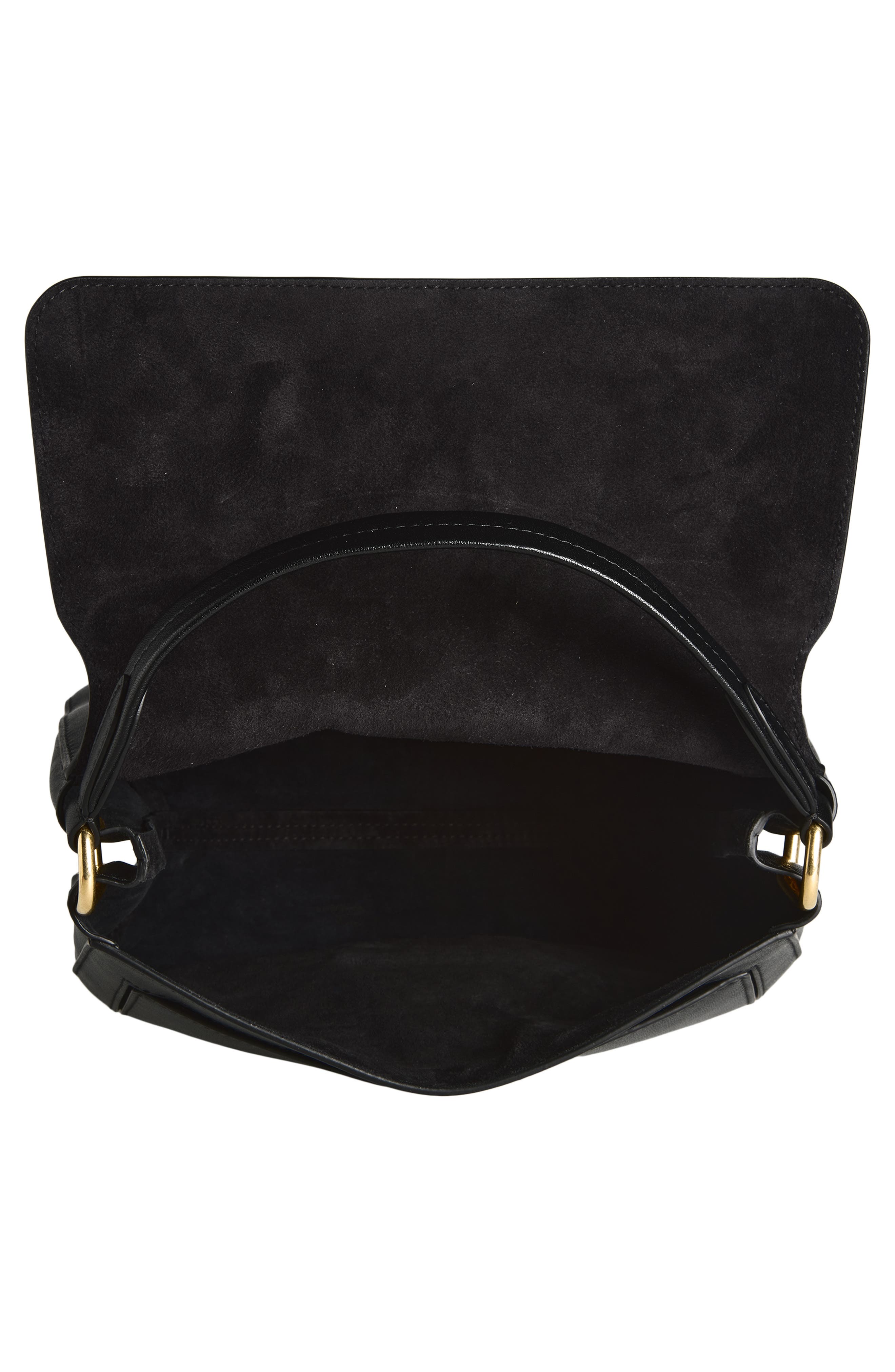 Burberry Small Rider Bag, Alternate, color, Black