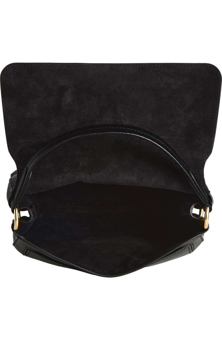 Burberry Small Rider Bag, Alternate, color, Black