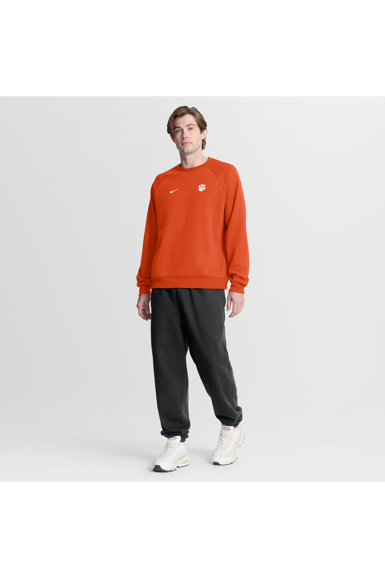 Men's Nike Orange Clemson Tigers Premium Performance Raglan Dri-FIT Sweatshirt, Alternate, color, Orange