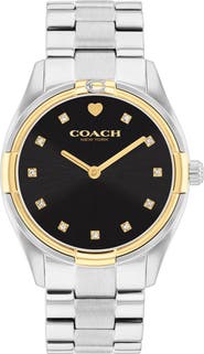 COACH Brooks Two-Tone Bracelet Watch, 34mm