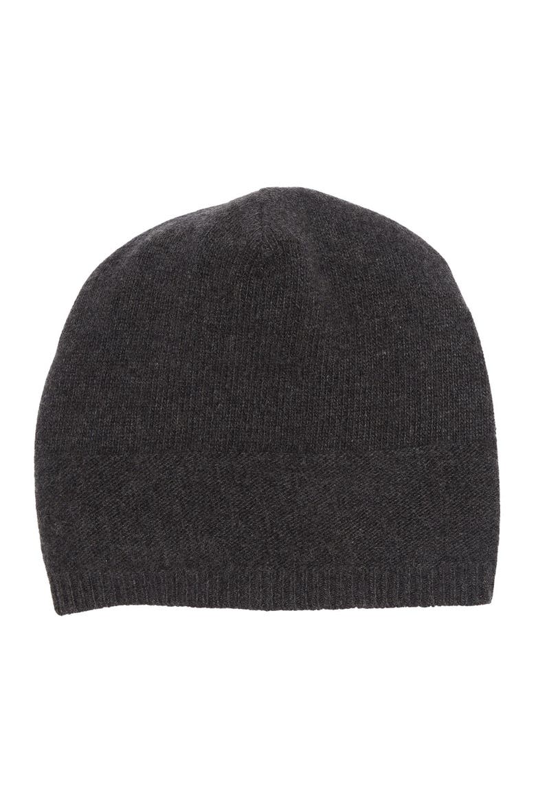 Slouchy Cashmere Knit Beanie, Main, color, HT CHARCOAL