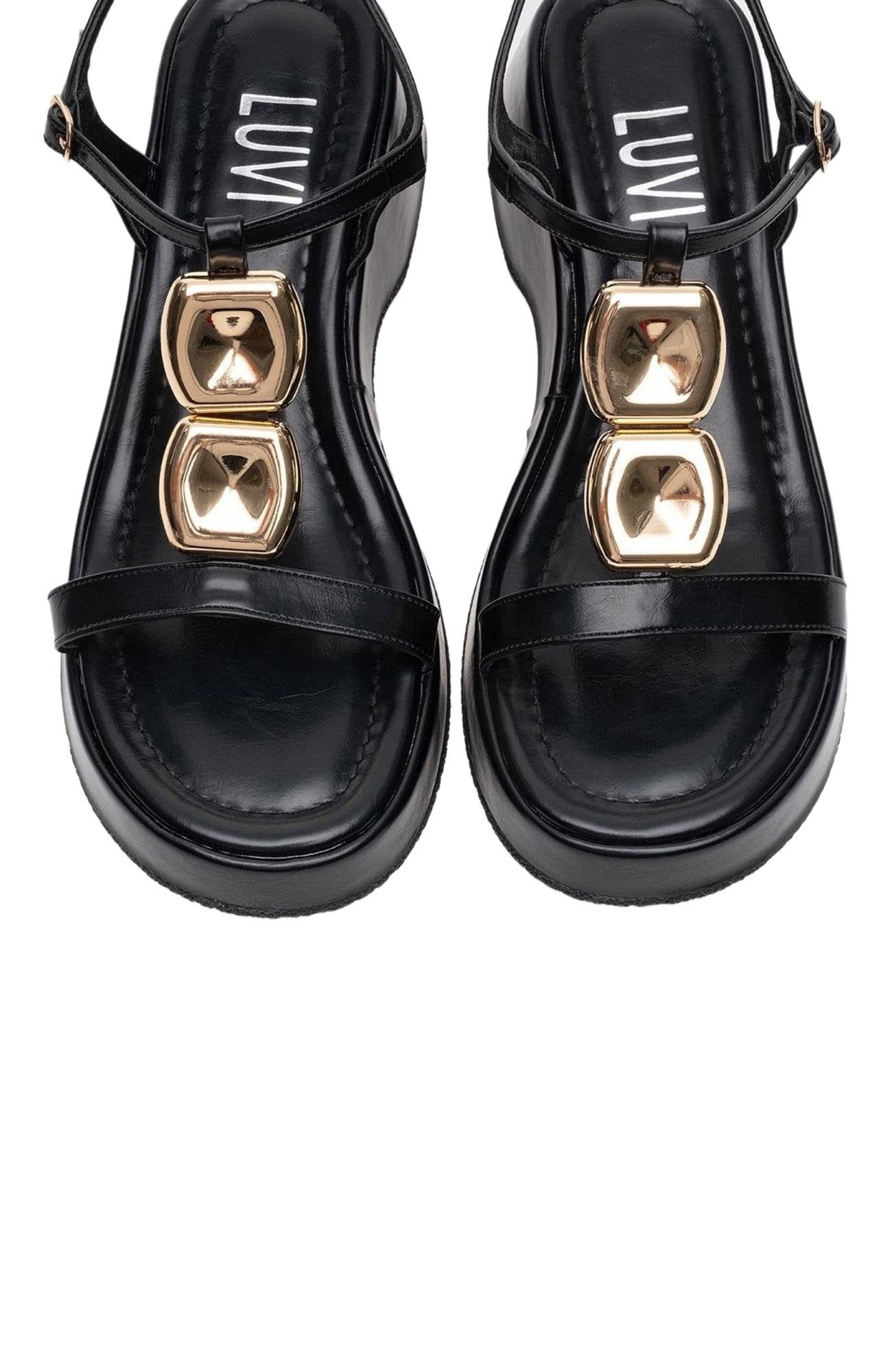 Prologue Shoes Kerry Buckle Platform Sandal, Alternate, color, 