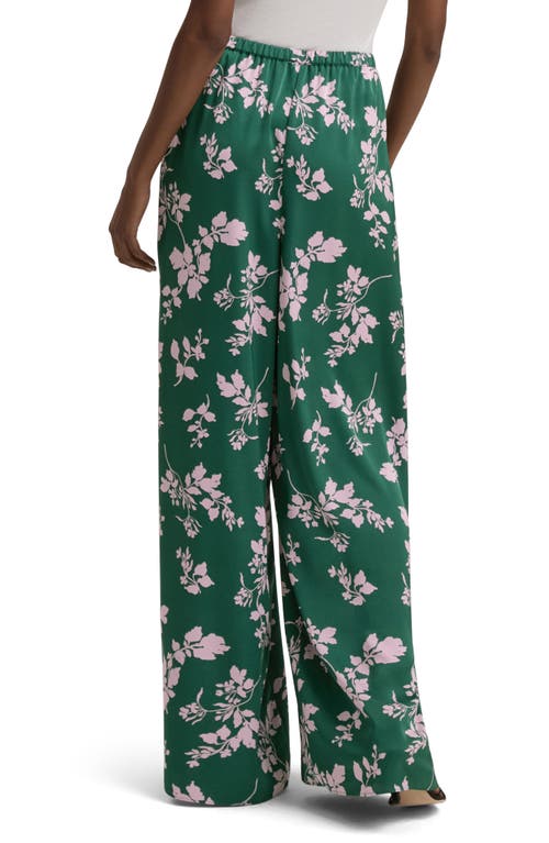 Favorite Daughter Effortless Wide Leg Pants In Emerald Floral