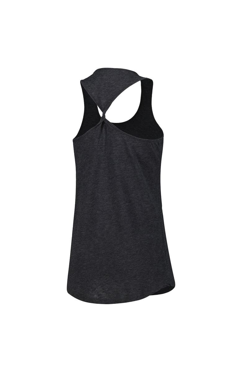 CONCEPTS SPORT Women's Concepts Sport Heather Charcoal Nashville SC Radiant Twist Back Scoop Neck Tank Top, Alternate, color, 