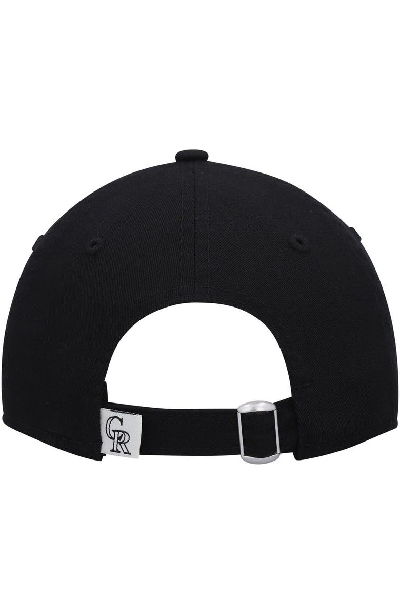 New Era Youth New Era Black Colorado Rockies Core Classic 9TWENTY Adjustable Hat, Alternate, color, 