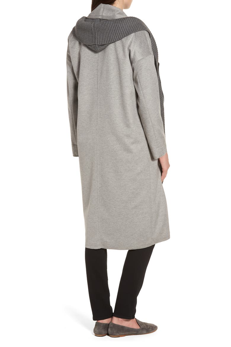 Brandy Stone Grey Duster Coat, Alternate, color, STONE GREY